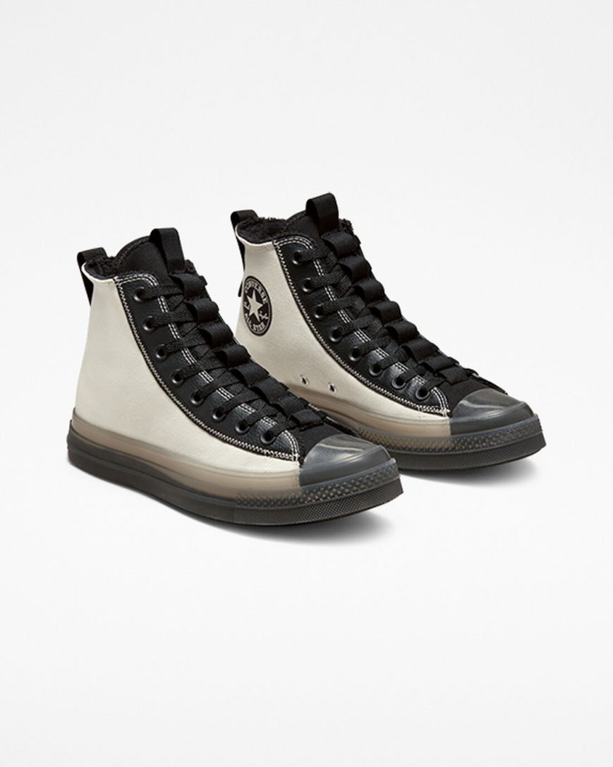 Women's Converse Chuck Taylor All Star CX Explore Counter Climate High Top Shoes Beige / Black | AU 60934K